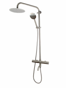 Coloana de dus Mixxus TMO-009-J, 120 cm + baterie si para, monocomanda, furtun flexibil - Img 4