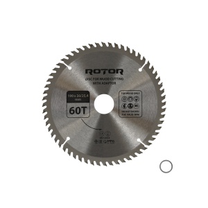 Disc taiat lemn ROTOR 190*30/25,4 cu adaptor 60T - Img 2