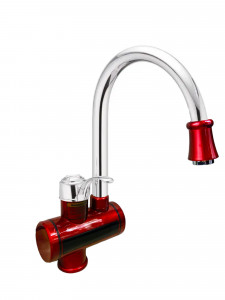 MIXXUS Electra 240-E Red robinet instant electric pentru apa, 3 kW din plastic si otel inoxidabil - Img 2