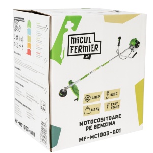 Motocositoare Micul Fermier 2.5CP, 52CC, motor benzina 2T, pornire rapida, 3 accesorii, tija 28mm - Img 4