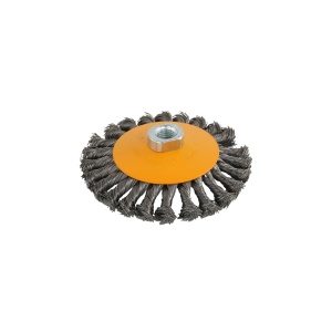 Perie de sarma conica cu noduri ROTOR 125mm M14 - Img 5