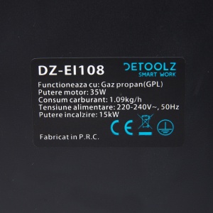 Tun de caldura pe gaz GPL 220-240V 50Hz 15KW - Img 4
