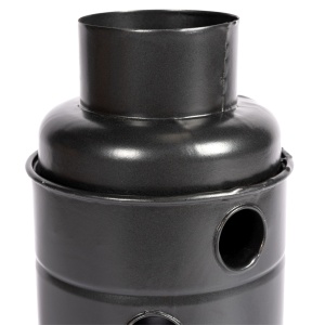 Burlan recuperator caldura, rotund, 120 mm, Gri mat - Img 2
