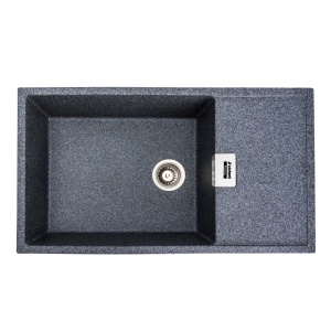 Chiuveta de bucatarie Elefant Premium Diamond Grafit , 856x500 mm - Img 10