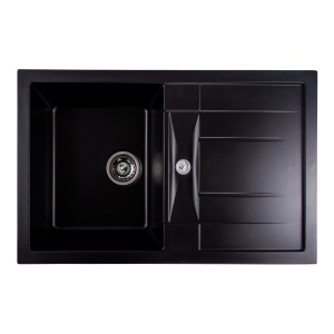 Chiuveta de bucătărie Elefant Premium Troya 7850 , Negru 776x496 mm