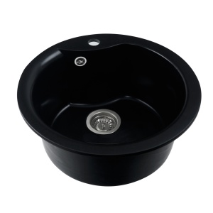 Chiuveta de bucătărie Elefant Premium Turas 480 , Negru 482 mm - Img 4