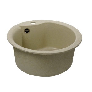 Chiuveta de bucătărie Elefant Premium Turas 480 , Nisip bej 482 mm - Img 5