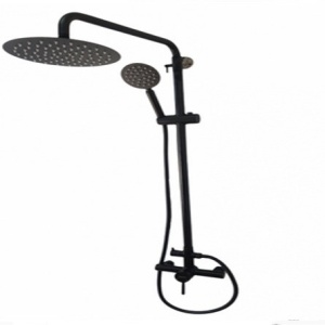 Coloana de dus MIXXUS SUS-003-J BLACK 20 cm baterie si para, monocomanda, furtun flexibil - Img 8
