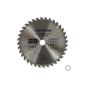 Disc taiat lemn ROTOR 300*32/25,4 cu adaptor 36T - Img 2