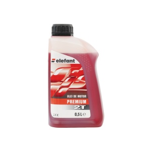 ULEI PREMIUM , AMESTEC 2T ,ROSU , 0.5L Elefant - Img 3