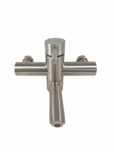 Baterie cada MIXXUS SUS-009 din otel inoxidabil, Monocomanda, Lungime furtun 150 cm - Img 3