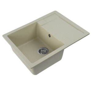 Chiuveta de bucătărie Elefant Premium Intenso , Nisip BEJ 465x340 mm - Img 9