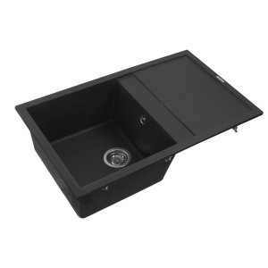 Chiuveta de bucatarie Elefant Premium Selena Negru metalic 785x495mm - Img 6