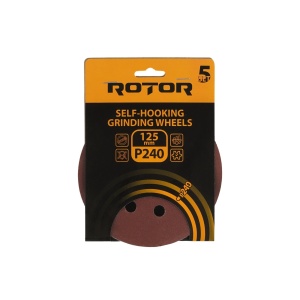 Disc abraziv pentru slefuitor cu excentric ROTOR 125 P240 - Pachet 5 bucati - Img 3