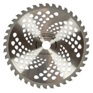 Disc motocoasa Micul Fermier, 40T, vidia, grosime 1mm, Ø255mm
