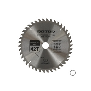 Disc taiat lemn ROTOR 255*30/25,4 cu adaptor 42T - Img 2