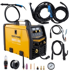 MMTC-350 MIG/MMA/TIG/CUT aparat de sudura cu electrozi 4 in 1 ROTOR - Img 1
