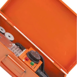 Set Plita sudura PPR cu foarfeca PPR, Evotools, 800 W, portocaliu - Img 2