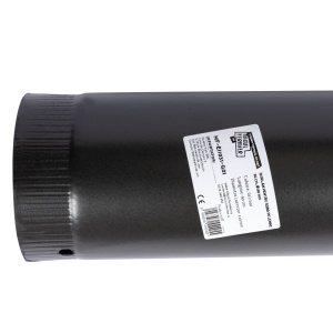 Burlan pentru soba pe lemne, 90 cm, 120 mm, Gri mat - Img 2