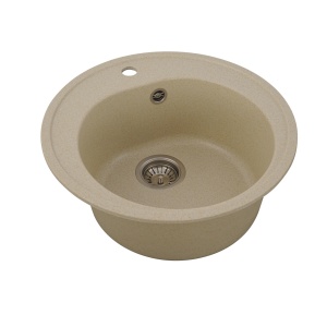 Chiuveta de bucătărie Elefant Premium Luna, Nisip , 510 mm - Img 6