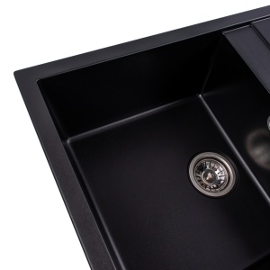 Chiuveta de bucatarie Elefant Premium Selena Negru 785x495mm - Img 10