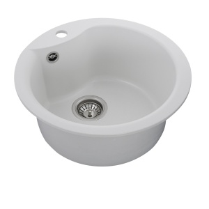 Chiuveta de bucătărie Elefant Premium Turas 480 , Alb 482 mm - Img 5