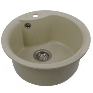 Chiuveta de bucătărie Elefant Premium Turas 480 , Nisip bej 482 mm - Img 8