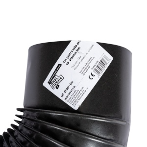 Cot pentru soba pe lemne, 90˚, 130mm, Gri mat - Img 3