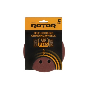 Disc abraziv pentru slefuitor cu excentric ROTOR 125 P150 - Pachet 5 bucati - Img 3