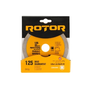 Disc diamantat continuu ROTOR 125x1.2x10x22.23 mm pentru beton - Img 3