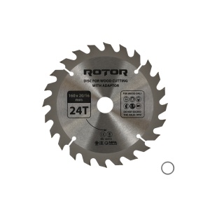 Disc taiat lemn ROTOR 160*20/16 cu adaptor 24T - Img 2