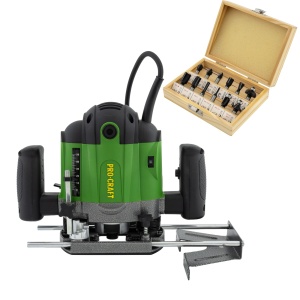 Freza lemn ProCraft POB1700, 1200 W, 26000 RPM, 50 mm Set 12 freze pentru lemn - Img 11