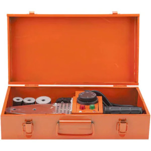 Set Plita sudura PPR cu foarfeca PPR, Evotools, 800 W, portocaliu - Img 3