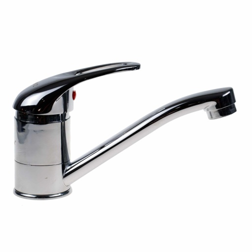 Baterie bucatarie Zilan, inox, monocomanda, pipa medie 15 cm, cartus ceramic 40 mm, ZLN7796