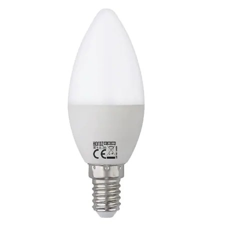 Bec led lumanare Zilan, 8W, E14, 800lm, 6400K, alb, 4x4x11 cm, cod EXT001-003-0008