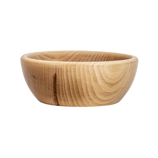 Bol rotund din lemn Zilan, diametru 16 cm, marou, cod EXT7116