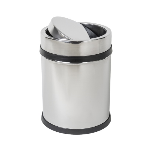 Cos menajer Zilan, capacitate 8L, inox, rotativ, cilindru, 29x20.5x20.5 cm, ZLN4575