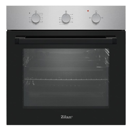 Cuptor incorporabil electric Zilan inox, 2200W, 3 functii, timer 90 min, 70 l, 56x60x56 cm, ZLN0065