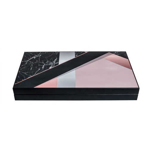 Joc de table din lemn Zilan, lacuit, 58x49 cm, multicolor, 2 jucatori, ZTS5482-1