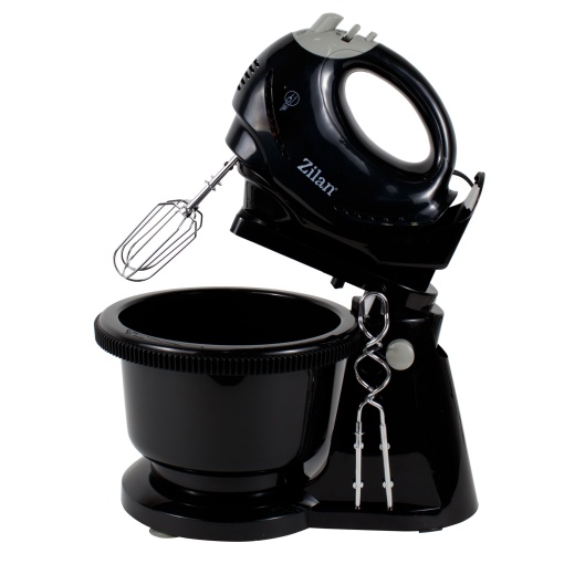 Mixer cu bol Zilan, 300W, 5 viteze, functie Turbo, capacitate 3.5L, plastic, 26x26x10 cm, ZLN8297