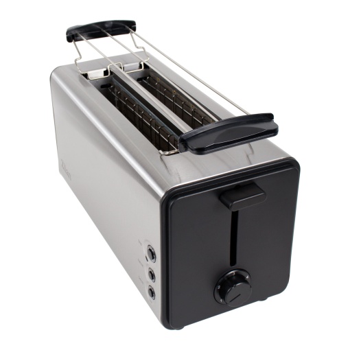 Prajitor de paine Zilan, inox, 4 felii, 1300W, 2 fante, functie dezghetare, tava firimituri detasabila, 5 niveluri prajire, 220-240V, ZLN2720