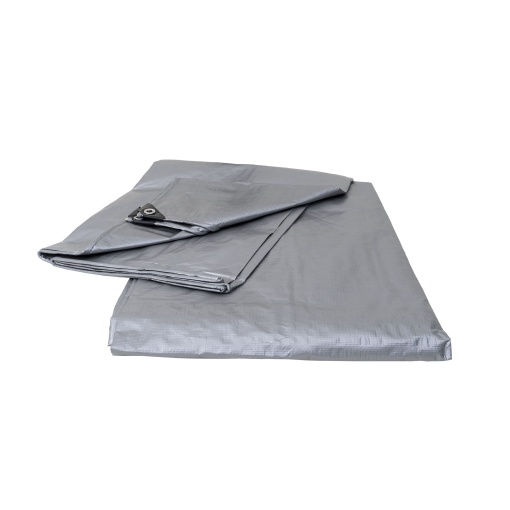 Prelata impermeabila Z-TOOLS, 10x16 m, 130 gr/mp, argintie, rezistenta la UV si apa, ZTS8100