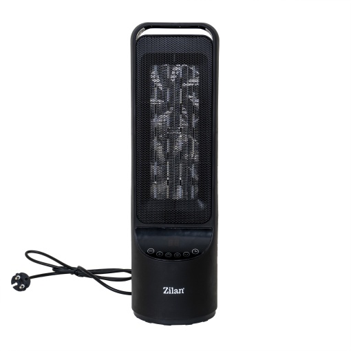 Radiator electric Zilan, 2000W, compact, negru, 14x14x50 cm, ZLN2052