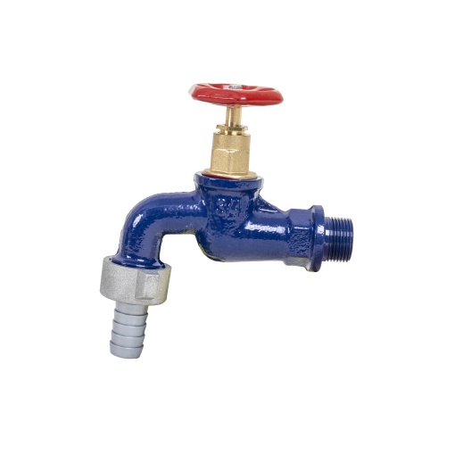 Robinet dublu Zilan din fonta 3/4 albastru, ZTS8370