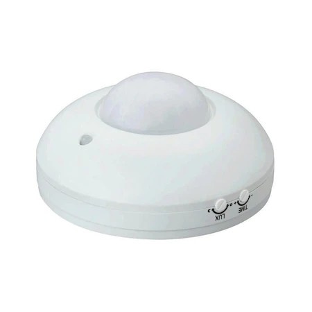 Senzor de miscare Zilan cu distanta de detectie 6m, alb, 220-240V, IP20, 12x5x5 cm, EXT088-001-0001