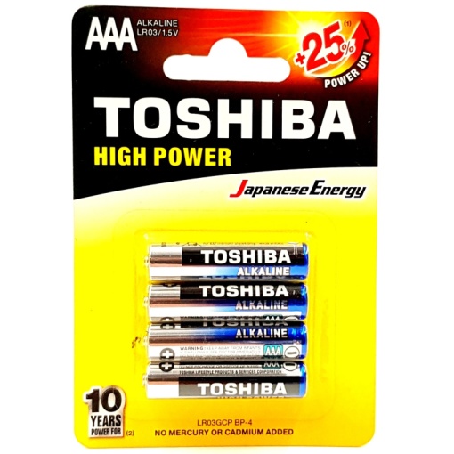 Set 4 baterii Toshiba R3 ALK 1.5V AAA, ZLN10982