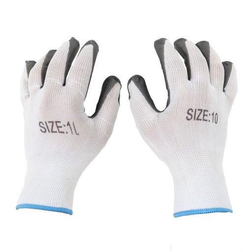 Set manusi protectie Zilan Flex Grey, 12 buc, marime 10, tricotate, impregnate cu cauciuc nitrilic, ZLN1359_1