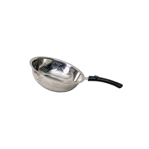 Strecuratoare inox Zilan cu maner plastic, diametru 24cm, lungime totala 40cm, inaltime 7cm, CC9888