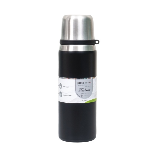 Termos inox Zilan, capacitate 700ml, cu capac inox/pahar, sita, bratara transport, 25x7.5cm, ZTS8442_3