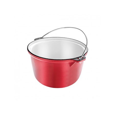 Tuci fonta Zilan, emailat, diametru 22cm, capacitate 3L, sanatate, durabilitate, 180589